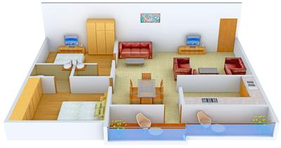 SLB Krishna Residency 3D 1