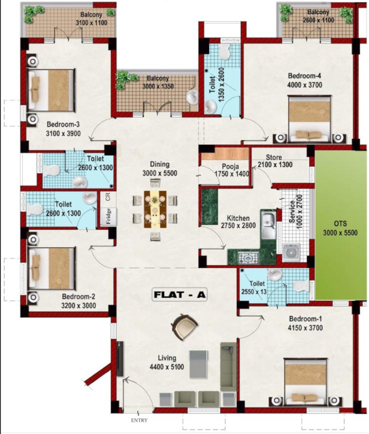 Tamil Nadu Housing Board 60 HIG Flats Kilpauk Garden Colony in Kilpauk