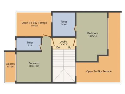 Oceanview Residency 2D - Second Floor 2