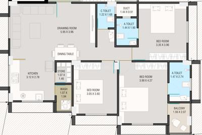 Dev Triveni Apartment 2D 2