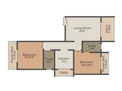 Maitry Park Complex  2D 2