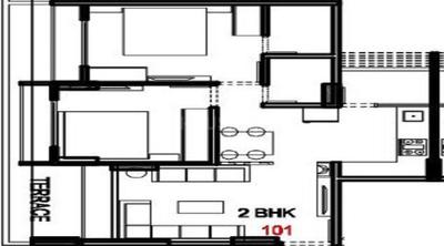Akash Vrindavan Residency 2D 3