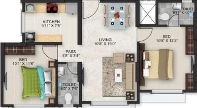 Romell Empress C Wing Phase II 14th To 17th Floor 2D 1
