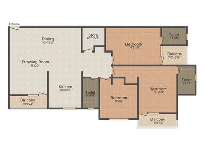 Aarohan Crystel Link Apartment 2D 2