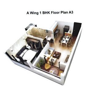 Ishta Goa phase I Building B 3D 1