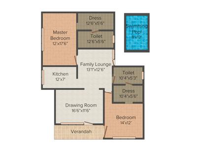 Pushpanjali Meadows Designer Villa 2D 3
