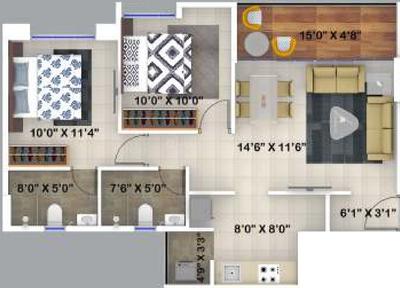 Kumar Primrose C Building 2D 1