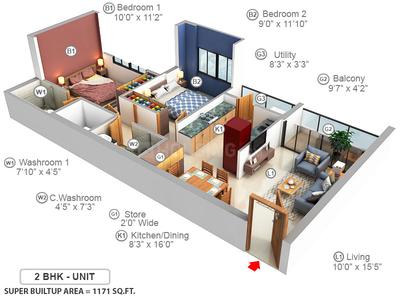 Dholeshwar Residency 3D 1