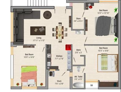 Saffron Keshar Villa Complex 2D 2