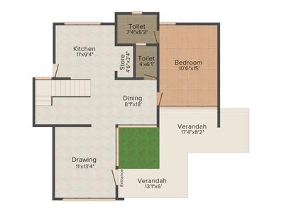 Galaxy Nandanbaug Vasad 2D - Ground Floor 1