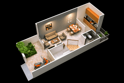 Sigma Greens Ground Floor - 3D 1