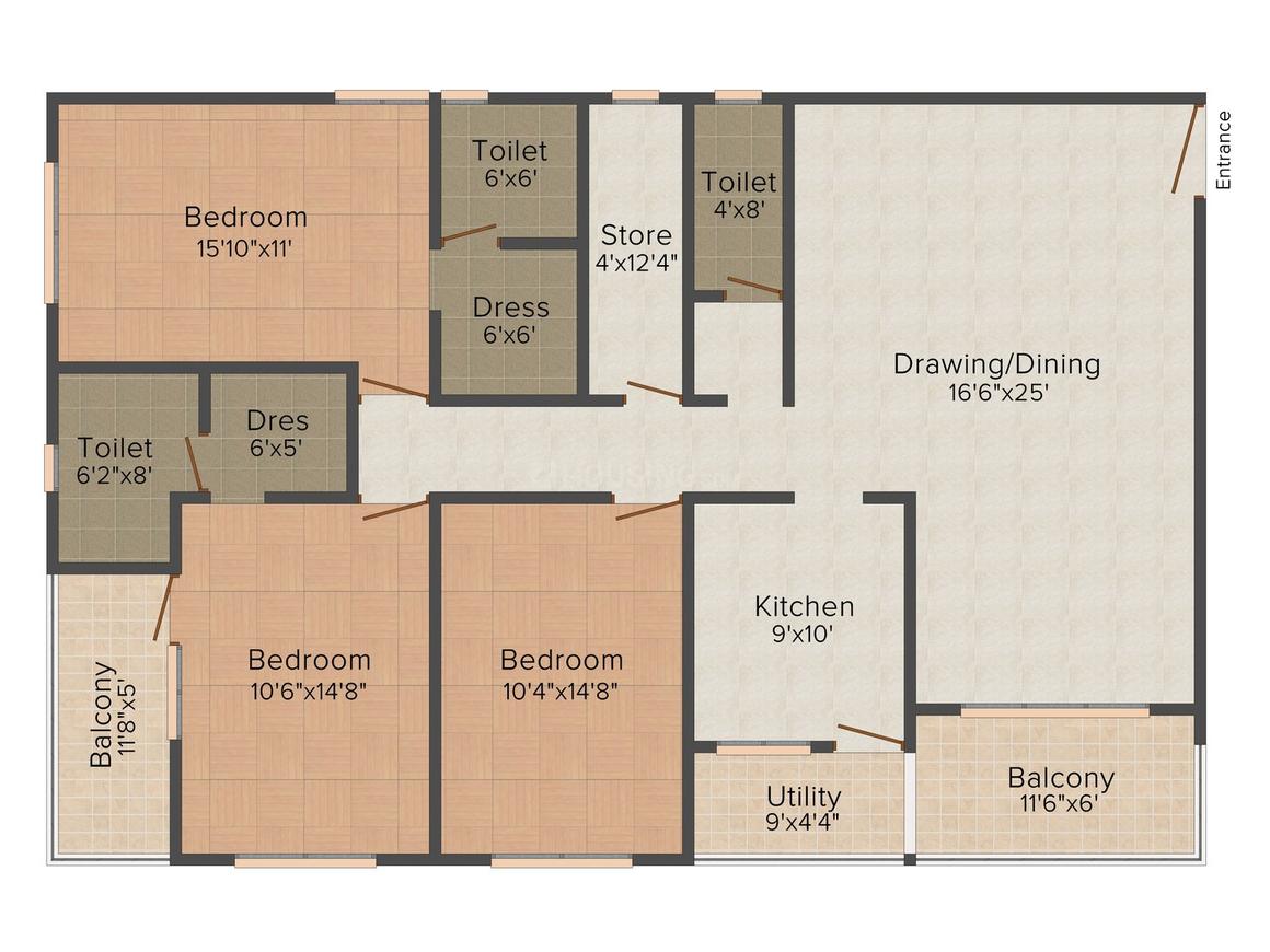 Om Lalji Nirvana Luxury Floor Plan Khatiwala Tank, Indore