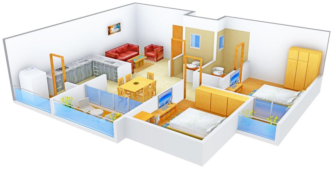 Milan Heights Apartments Floor Plan Sahara City Homes, Indore