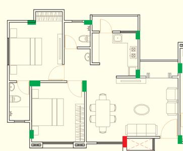 Yogi Developers Vadodara Greens Residency Phase3 2D 2