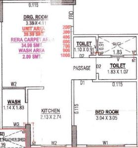 Meet Vinayak Residency 3 2D 1