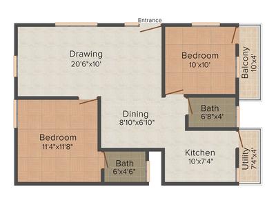Design Brindavan 2D 2