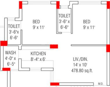 Dwarkadhish Apartment 2D 2