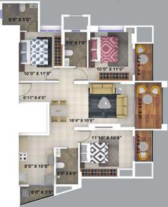 Kumar Primrose C Building 2D 3