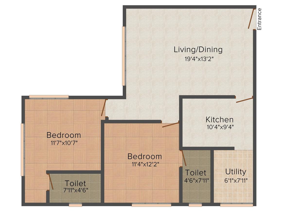 Trine Habitat Floor Plan Manganam, Kottayam