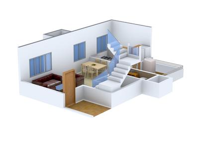 Swami Sparsh Ground Floor - 3D 1
