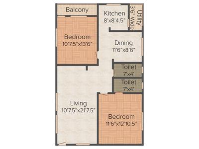 VSP's Poojitha Homes 2D 1