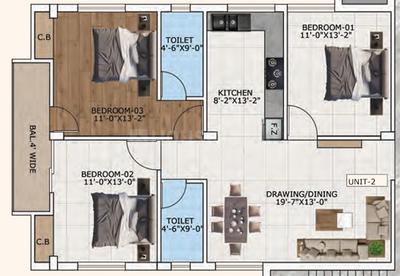 Sarswati Developer Apartment 2D 1