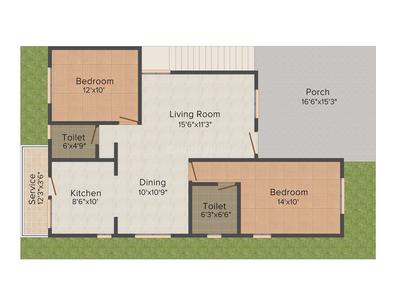 Conseptz Greens 2D - Ground Floor 1