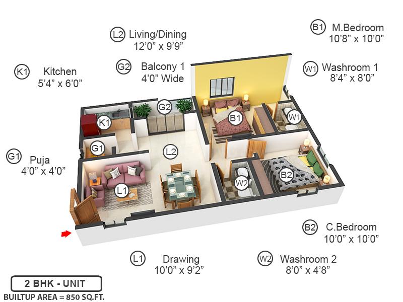 Janapriya Arcadia Floor Plan Kowkur, Hyderabad