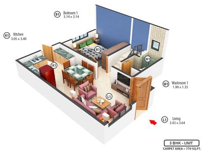 Gallery Cover Pic of Aatmiya Blu Onyx Phase 3