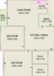 Vrundavan Vraj Residency 2D 1
