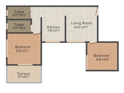 Address Village Residency 1 2D 3