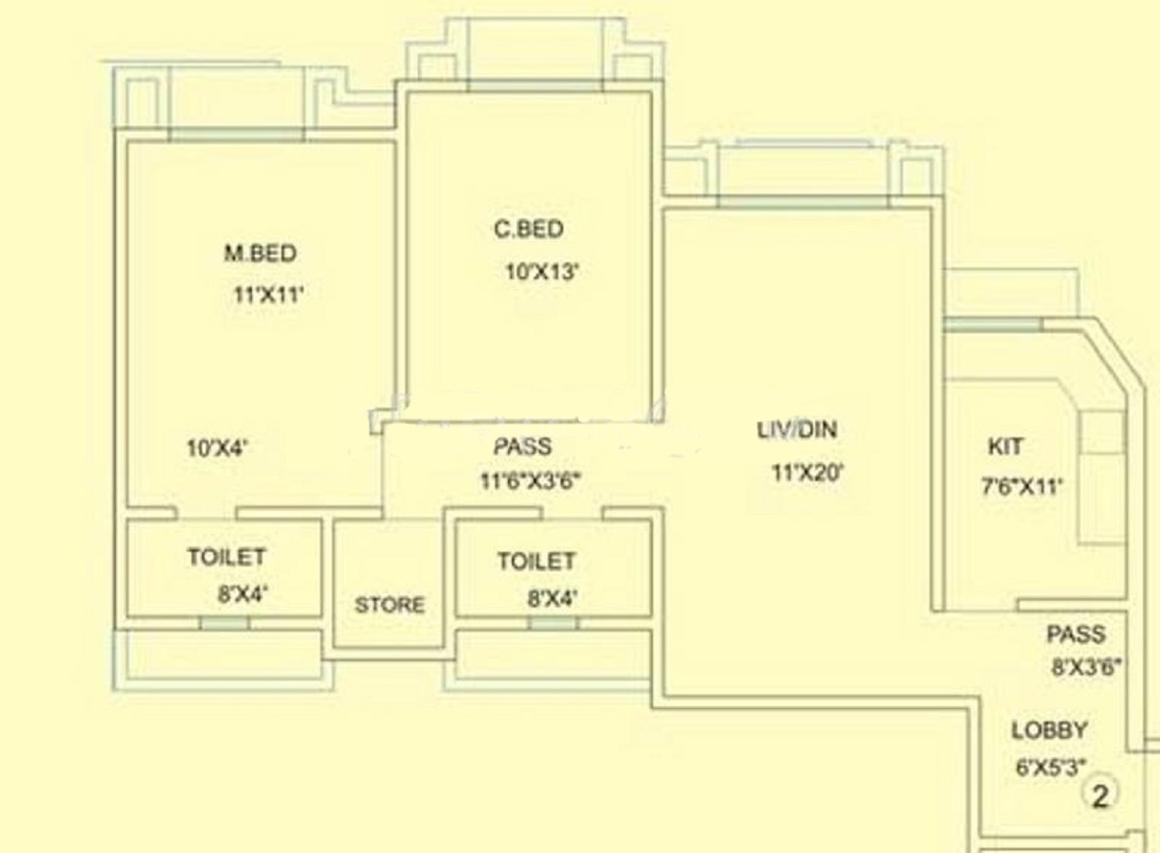 Lok Everest Floor Plan Mulund West, Mumbai