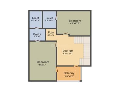 Binori Residency 2D - First Floor 2