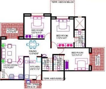 OM Aishwarya Residency 2D 3