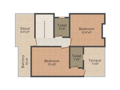 Dev Mukund Ratnam 2 2D - First Floor 2