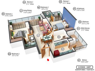 M3M Golf Hills Phase 1 in Sector 79, Gurgaon - Price, Reviews & Floor Plan
