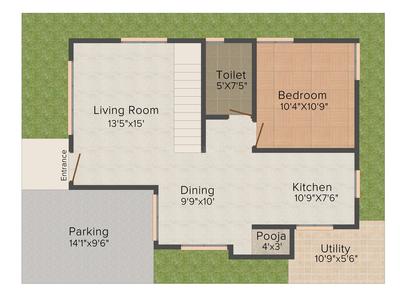 Hegde Silver Spring 2D - Ground Floor 1