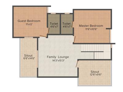 Bharati Enclave 2D - First Floor 2