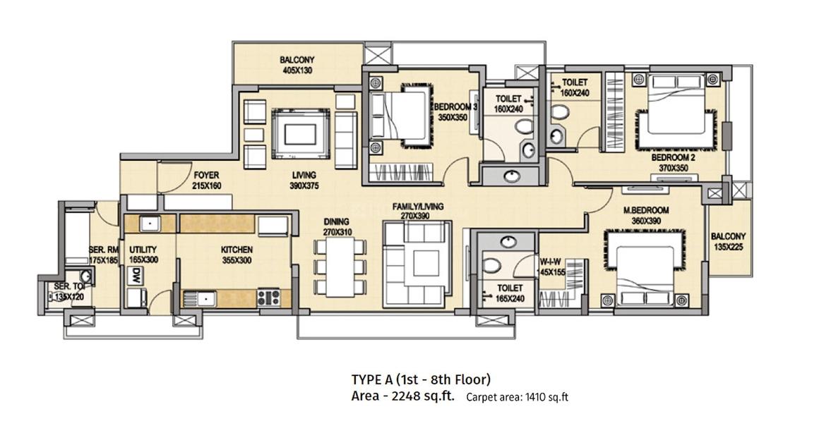 Skyline Aristocrat Floor Plan Shenoys, Kochi