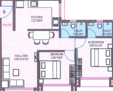Tulip Dev Tapovan Residnecy B Building 2D 2