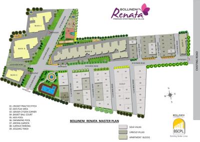 Image of 1260 Sq.ft 2.5 BHK Apartment / Flat for sale in BSCPL Bollineni Renata Tower B , Thazhambur, Chennai for Rs. 8832000