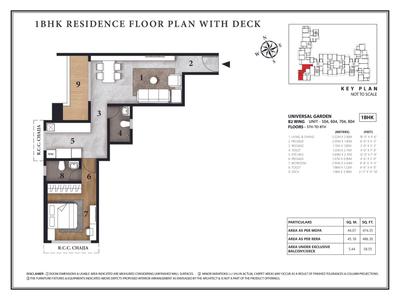 Image of 1326 Sq.ft 3 BHK Apartment / Flat for sale in Pagarani Universal Garden B, Jogeshwari West, Mumbai for Rs. 28500000