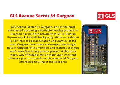 Image of 1200 Sq.ft 2 BHK Apartment / Flat for sale in GLS Avenue 81, Sector 81, Gurgaon for Rs. 13500000