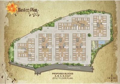 Image of 976 Sq.ft 2 BHK Apartment / Flat for sale in SP Homes Shyams Yes Gee Yes, Maduravoyal, Chennai for Rs. 6800000