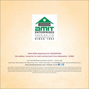 Image of 967 Sq.ft 2 BHK Apartment / Flat for sale in Amit Astonia Classic, Undri, Pune for Rs. 5800000