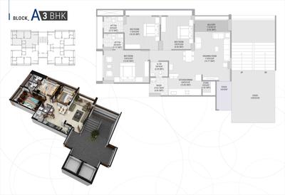 Image of 1665 Sq.ft 3 BHK Apartment / Flat for sale in Aniket Heights, Ognaj, Ahmedabad for Rs. 9151000