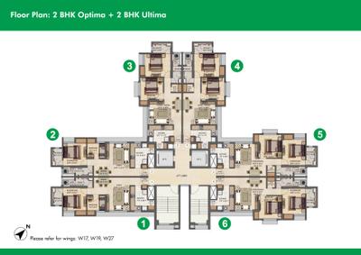 Image of 750 Sq.ft 2 BHK Apartment / Flat for sale in Lodha Amara New Launch Tower, Thane West, Thane for Rs. 13500000