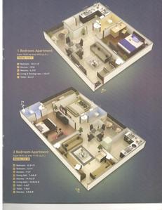 Image of 685 Sq.ft 2 BHK Apartment / Flat for sale in Lotus Bliss, Jakhya, Indore for Rs. 4500000