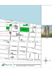 Image of 1550 Sq.ft 3.5 BHK Apartment / Flat for sale in AP Florence, Khar West, Mumbai for Rs. 85000000