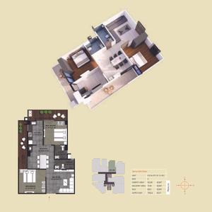 Image of 1100 Sq.ft 2 BHK Apartment / Flat for sale in Shivakashi Suraj Enclave, Lamhi, Varanasi for Rs. 8300000